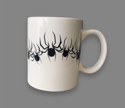 Black And White Spider Halloween Mug Coffee Cup - $11.00