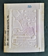 1937 antique CLOVER LEAF DAIRY pottstown pa COMIC AD cardstock letterpre... - £33.63 GBP
