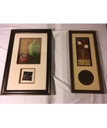 NEW WITH TAGS DOLGEN CORP WOODEN FRAMED FLOWER VASES / TULIPS PAINTINGS - $34.82
