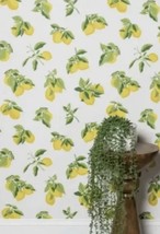 Opalhouse Removable Wallpaper Lemons Yellow Green White - £19.87 GBP