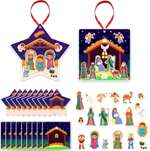 SIOCHOME Make a Nativity Scene Sticker Ornament Craft Kit Christmas 24 R... - $15.13