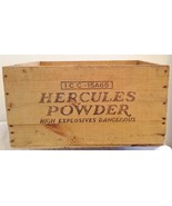 Vintage Hercules Powder Gelamite High Explosives Wood / Wooden Mining Cr... - $49.65