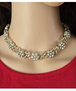 Mid-Century Rhinestone Choker | Vintage Crystal Special Occasion Collar - $1,057.82 MXN