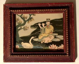 1790-1800 Japanese Woodblock Print Man Playing Flute in Original Lacquer... - £9,382.09 GBP