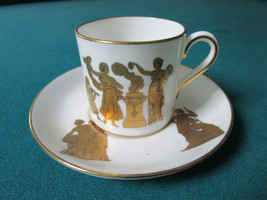 Hammersley England Sacrificial Golden Pattern Antique Coffee Cup Saucer Origin - £98.37 GBP