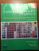 Contemporary Topics 2: Academic Listening and Note-Taking Skills, 3rd Ed... - £30.74 GBP