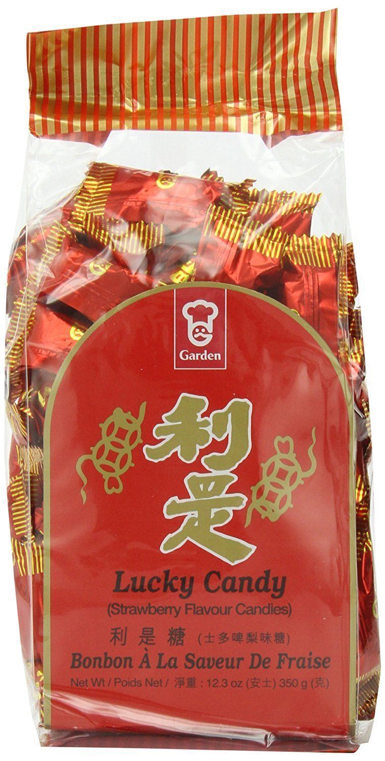Primary image for GARDEN Lucky Candy, Strawberry Flavor, (利是糖) Best for Chinese New Year