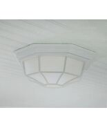 Exterior Ceiling Light Hampton Bay Exterior Ceiling Light White Finish 2... - $34.64