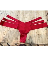 Victoria’s Secret Very Sexy Banded Strappy Cheeky Panty Red 2XL - $23.99