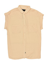 RAILS Womens Shirt Britt Soft Casual Relaxed Short Sleeve Peach Size S RW35725 - £36.14 GBP