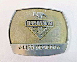 Vintage Handyman Club of America Life Member Pewter Belt Buckle 1996 - $147.07 MXN