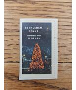 Bethlehem PA (Penna) Christmas City Tree Stamp/Seal Vintage - $103.54 MXN