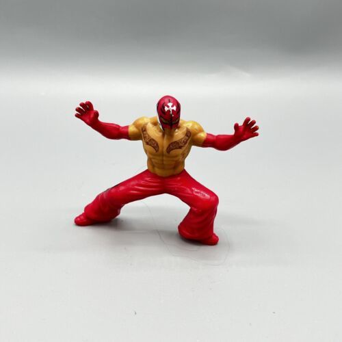 2012 Rey Mysterio WWE 3" Wrestling Mini Figure X9711 Mattel Red Pants & Mask - £7.90 GBP