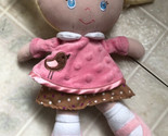 Kids Preferred Baby Doll Plush Stuffed Toy Blonde Pink 11&quot; Embroidered Eyes - $27.19