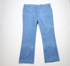 Vintage 70s Levis Mens 46x33 Faded Flared Wide Leg Bell Bottoms Jeans Bl... - $188.05