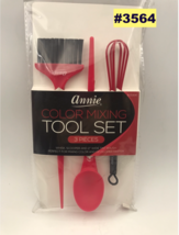 ANNIE COLOR MIXING TOOL SET 3 PIECES  2&quot;  DYE BRUSH, WHISK,  SCOOPER #3564 - £4.71 GBP