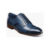 Stacy Adams William Cap Toe Oxford Leather Shoes Navy 25719-410 image 15