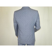 Men 3pc European Vested Suit WESSI  JVALINTIN Slim Fit JV22 Sky Blue One Button image 6