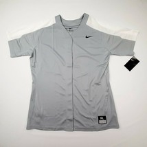 Nike Women&#39;s Softball Jersey Size XL Gray White QA7 - $19.79