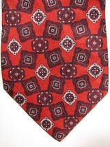 Gorgeous Stefano Ricci For Saks Red And Gray Silk Tie Mint - £35.37 GBP