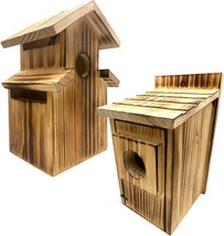 2-Pack Assorted Bird House - Outdoor- Bluebird, Finch, Wren, Chickadee, Tree - £37.96 GBP