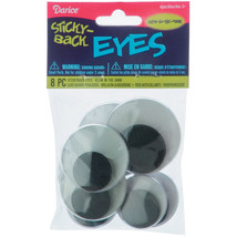 Sticky Back Wiggle Eyes Assorted Glow In The Dark - £14.40 GBP