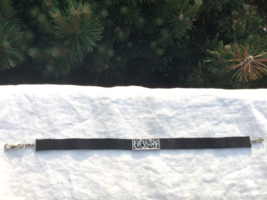 Sterling Silver Ladies Slide Watch Chain on Black Linen Ribbon Handmade ... - $63.39