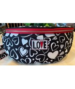 Brighton Endless Love Belt Bag Fanny Pack Bum Waist Crossbody Heart Prin... - $30.08 CAD