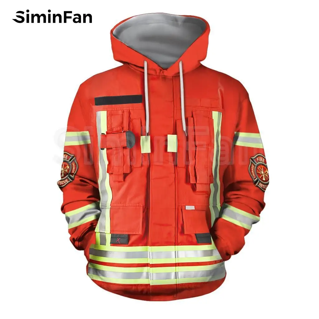 Fabulous Firefighter Mens 3D Full Printed Hoodies Unisex Casual  Harajuku Pullov - £139.03 GBP