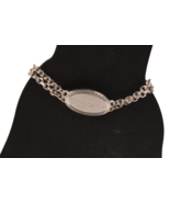 Speidel ID Bracelet Vintage NEW 6.5 Inches Oval Silver Tone - £16.29 GBP