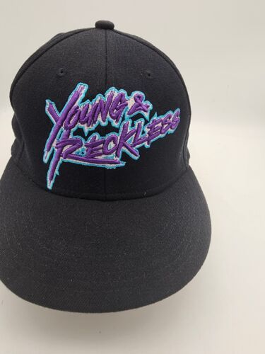 New Licensed Young &amp; Reckless Vintage Script Flexfit Hat Size L/XL RETRO... - $12.15