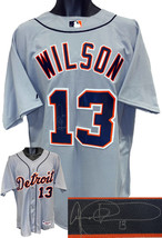 Vance Wilson signed Detroit Tigers OFCMLB Majestic Authentic Gray Jersey #13 (Si - £105.75 GBP