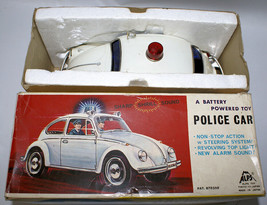 Vintage Bo #5731 Vw Volkswagen Police Car In Box, By Alps Japan - £439.64 GBP