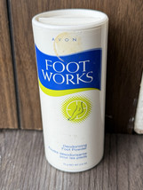 Avon Foot Works antifungal and deodorant foot powder feet pedicure - 2.6 oz - £19.32 GBP