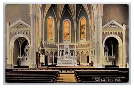 Interior Catholic Cathedral Salt Lake City Utah UT UNP DB Postcard N24 - $3.91