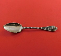 German Sterling Silver Demitasse Spoon GW Scalloped Bowl Fancy 4 1/4&quot; Figural - £30.36 GBP