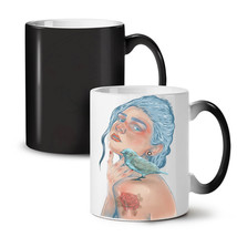 Blue Bird Girl NEW Colour Changing Tea Coffee Mug 11 oz | Wellcoda - £17.27 GBP