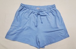 L- Cotton On Baby Blue Pigment Fleece Drawstring Waist Sweat Shorts Pock... - £8.70 GBP