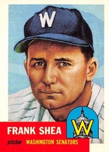 1991 Topps Archives #164 Frank Shea 1953 Washington Senators - £0.70 GBP