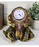 Steampunk Octopus Kraken Fighter With Tentacles Spores Table Clock Figurine - £35.06 GBP