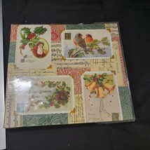 Christmas Scrapbook Album NEW 8”x8” Vintage old time Christmas - $18.05
