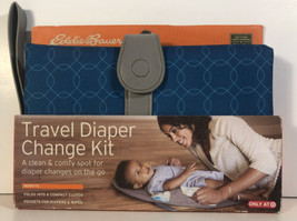 Eddie Bauer Travel Diaper Change Kit - New OPEN BOXED - Teal Turquoise / Grey - £7.85 GBP