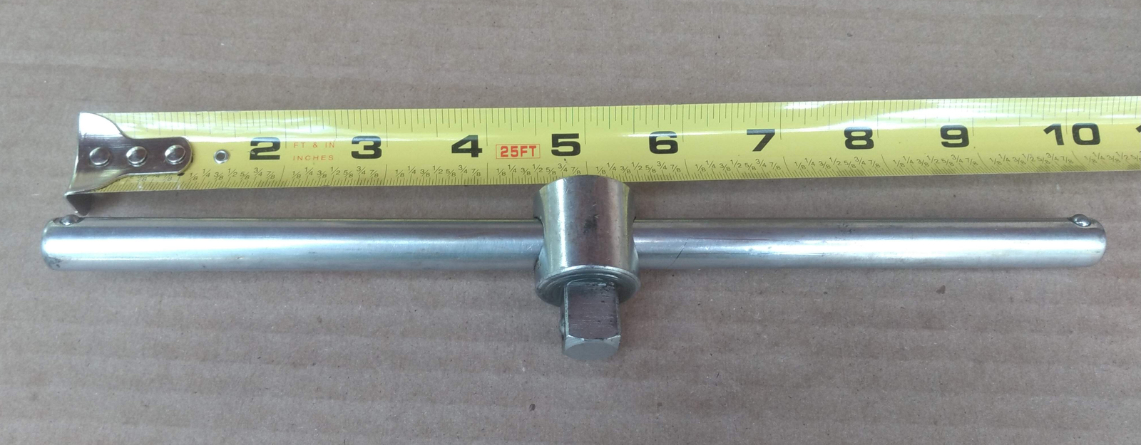 Primary image for Vintage Duro-Chrome 663 Slider T Tee Handle 1/2" Drive 10" Long Made in USA
