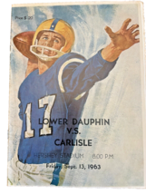 Program Football Hummelstown PA Lower Dauphin High School vs Carlisle 1963 Sep - £13.44 GBP