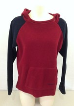 Roots Athletics Hoodie Womens Red Blue Long Sleeve Fleece Hooded Sweatsh... - $12.86