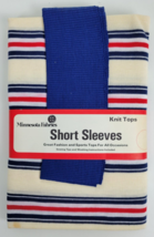 Vintage NWT Short Sleeve Knit Top Sewing Kit Blue Striped Minnesota Fabrics - £9.49 GBP