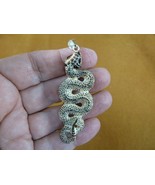 j-SNAKE-21) long SNAKE PENDANT aceh bovine bone carving NECKLACE Jewelry... - $29.44