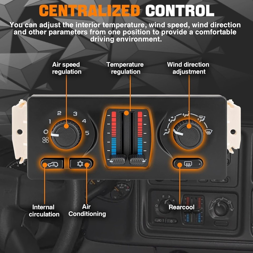 Climate Control Module 599-210xd Ac Control Panel Fits Chevy GMC Cadillac Buick Item image 3