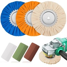 Tallew 8 Airway Buffing Wheel Kit, Aluminum Metal Polishing, Diameter 5/8 In. - £41.55 GBP