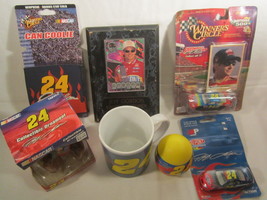 Lot of JEFF GORDON Collectables #24 Dupont PLAQUE Bear CUP Cars etc [Z192h] - £15.68 GBP